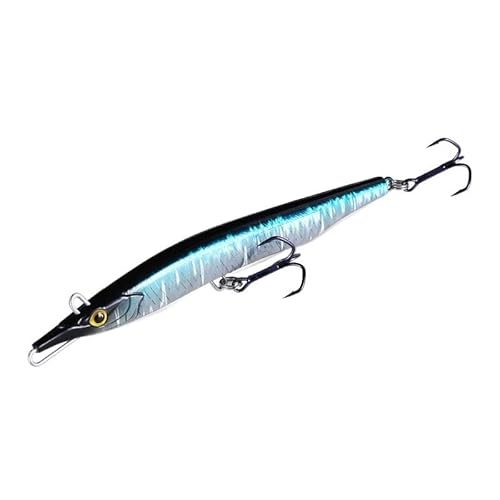 1 STÜCK Nadel Vibrierender sinkender Bleistift Angelköder 100 mm 13 g / 135 mm 32 g Zwei Schwimmaktionsschaukeln Harte Köder Wobbler for Bass (Color : 3, Size : 13g 100mm) von Comcapy