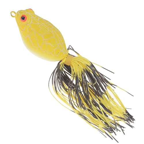 Comcapy 1 Stück Whopper Plopper 5 cm 14 g Top Water Popper Angelköder Harter Köder Wobbler Rotating Soft Tail Fishing Tackle (Size : NO1) von Comcapy