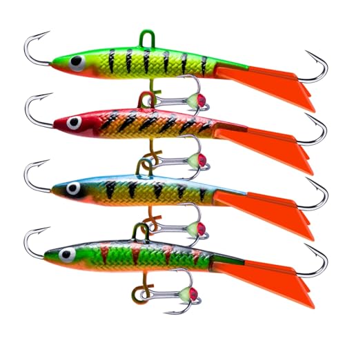 Comcapy 4 Teile/los Eisfischen Köder Balancer 70mm 15,2g Winter Jig Harte Wobbler Köder for Forelle Bass Hecht Karpfen Angeln Pesca Comcapy 4 Teile/los Eisfischen Köder Balancer 70mm 15,2g Winter Jig Harte Wobbler Köder for Forelle Bass Hecht Karpfen Angeln Pesca von Comcapy