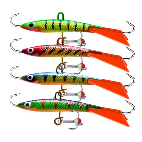 4 Teile/los Eisfischen Köder Balancer 70mm 15,2g Winter Jig Harte Wobbler Köder for Forelle Bass Hecht Karpfen Angeln Pesca von Comcapy