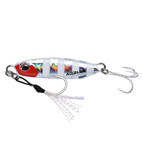 Metallguss Jig Spoon 15G 30G Shore Casting Jigging Fisch Wolfsbarsch Angelköder Künstliche Köder Tackle (Color : 3, Size : 40g) von Comcapy