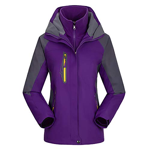 Comcrib Damen 3 in 1 Jacke Funktionsjacke Winddicht wasserdichte Regenjacke Atmungsaktive Outdoorjacke Sport Wanderjacke mit Abnehmbarer Kapuze Herbst Winter Comcrib Damen 3 in 1 Jacke Funktionsjacke Winddicht wasserdichte Regenjacke Atmungsaktive Outdoorjacke Sport Wanderjacke mit Abnehmbarer Kapuze Herbst Winter von Comcrib