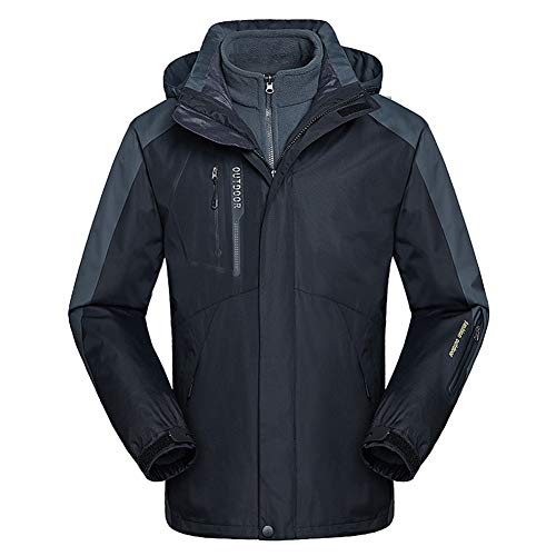 Comcrib Herren 3 in 1 Outdoorjacke Winddicht wasserdichte Skijacke Warme Funktionsjacke Wanderjacke Winterjacke für Trekking Bergsteigen Skifahren Comcrib Herren 3 in 1 Outdoorjacke Winddicht wasserdichte Skijacke Warme Funktionsjacke Wanderjacke Winterjacke für Trekking Bergsteigen Skifahren von Comcrib