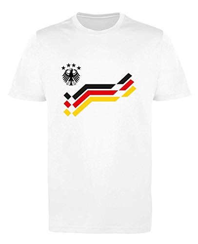 Comedy Shirts EM WM - Retro-Trikot - WUNSCHDRUCK - Jungen Trikot - Weiss/Schwarz-Rot-Gelb Gr. 98-104 Comedy Shirts EM WM - Retro-Trikot - WUNSCHDRUCK - Jungen Trikot - Weiss/Schwarz-Rot-Gelb Gr. 98-104 von Comedy Shirts