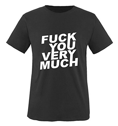 Comedy Shirts Fuck You Very Much... Herren T-Shirt Fun T-Shirt Schwarz Gr. L von Comedy Shirts