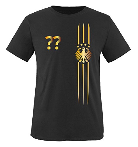 Trikot - MOTIV1 - DE - WUNSCHDRUCK - Herren T-Shirt - Schwarz/Gold Gr. S Trikot - MOTIV1 - DE - WUNSCHDRUCK - Herren T-Shirt - Schwarz/Gold Gr. S von Comedy Shirts