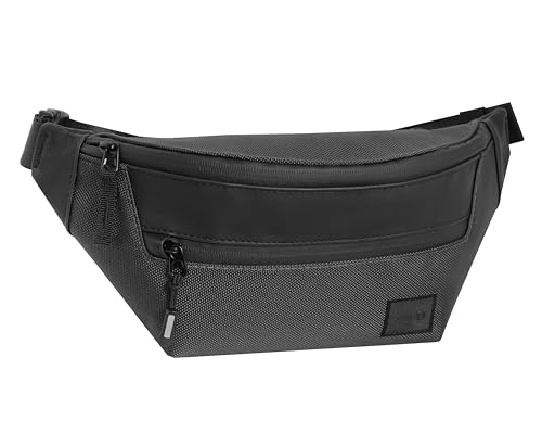 COMIX U Gürteltasche, mit Hauptfach, 2 flachen Taschen auf der Vorder- und Rückseite, praktische Reißverschlüsse und Verstellbarer Gürtel aus Band, 29 x 15 x 8 cm, Schwarz, Schwarz, 29 x 15h x 8 cm, COMIX U Gürteltasche, mit Hauptfach, 2 flachen Taschen auf der Vorder- und Rückseite, praktische Reißverschlüsse und Verstellbarer Gürtel aus Band, 29 x 15 x 8 cm, Schwarz, Schwarz, 29 x 15h x 8 cm, von Comix