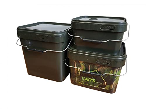 CommonBaits Eimer - Set 5+10+17L Futtereimer Bait Bucket Bivvy Table Oliv camo CommonBaits Eimer - Set 5+10+17L Futtereimer Bait Bucket Bivvy Table Oliv camo von CommonBaits