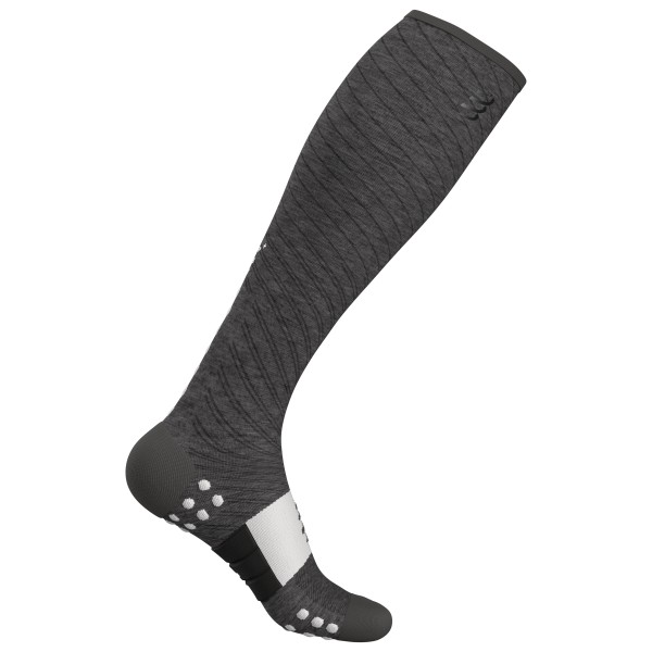 Compressport - Full Socks Recovery - Kompressionssocken Gr 1M - EU: 35-38 grau von Compressport