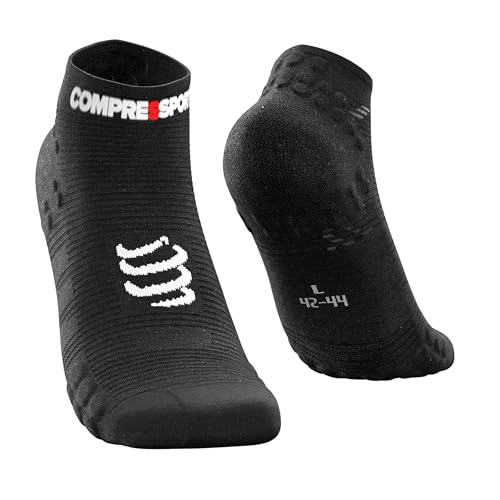 COMPRESSPORT Herren V3 Low Laufsocke Tief, Schwarz, 35-38 EU von COMPRESSPORT