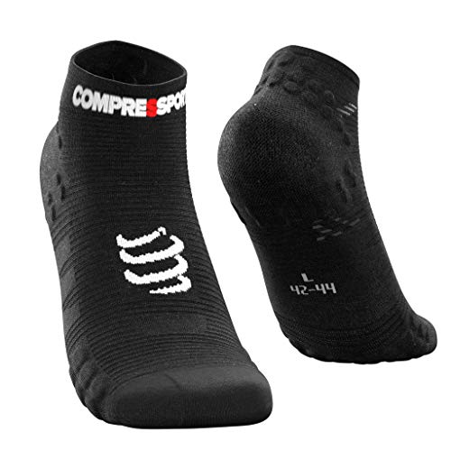 COMPRESSPORT Herren V3 Low Laufsocke Tief, Schwarz, 39-41 EU von COMPRESSPORT