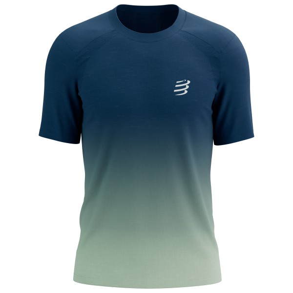 Compressport - Performance S/S T-Shirt - Laufshirt Gr L blau von Compressport