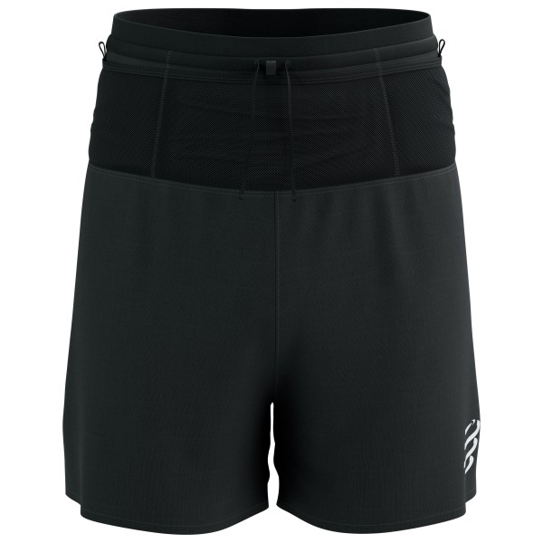 Compressport - Trail Racing 2-In-1 Short - Laufshorts Gr L schwarz von Compressport