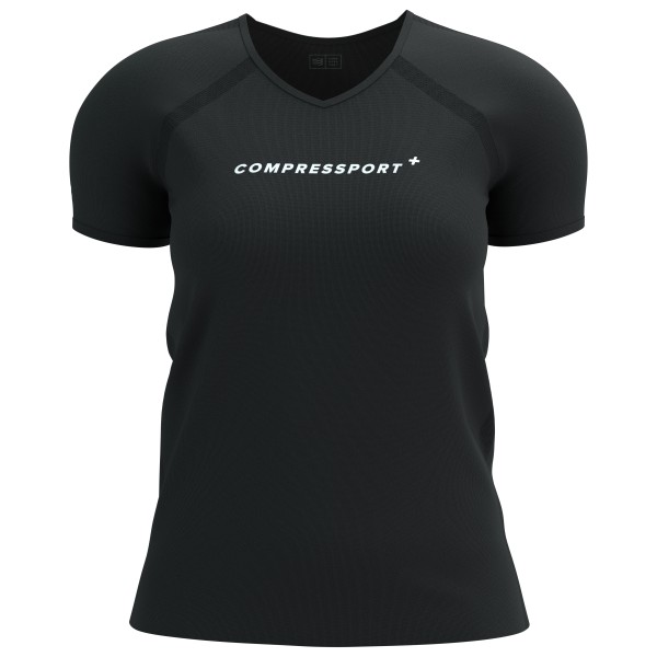 Compressport - Women's Training S/S Logo - Laufshirt Gr XS schwarz von Compressport