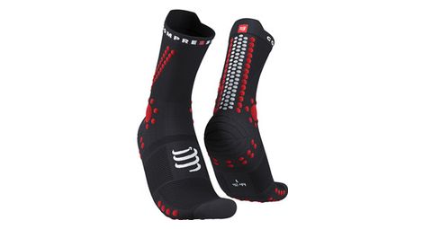 paar compressport pro racing socken v4 0 trail schwarz   rot von Compressport