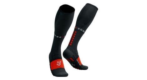 compressport full socks winter run schwarz rot von Compressport