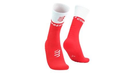 compressport mid compression v2 0 socks rot weis von Compressport