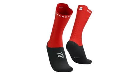 compressport pro racing socks v4 0 bike rot schwarz von Compressport