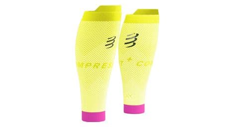 compressport r2 oxygen kompressionsarmel gelb   rosa von Compressport