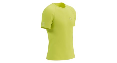 compressport training ss tshirt m nachtkerze gelb von Compressport