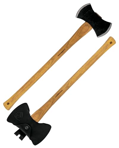Condor Tool & Knife Double Bit Michigan Axt,Doppelkopf,Doppelblatt,geschmiedet,Leder-Scheide Condor Tool & Knife Double Bit Michigan Axt,Doppelkopf,Doppelblatt,geschmiedet,Leder-Scheide von Condor