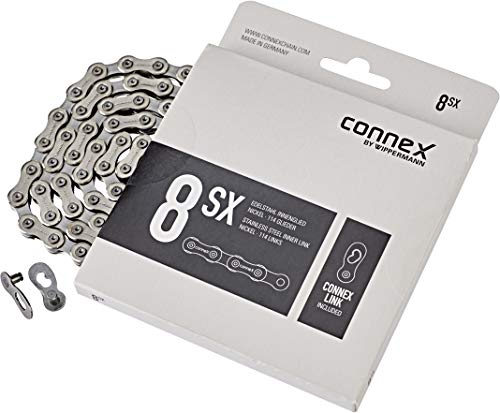 Connex Schaltungskette 1/2X3/32 Zoll 114 Gl. 8Sx Edelstahl Ketten, Silber, One Size von Connex