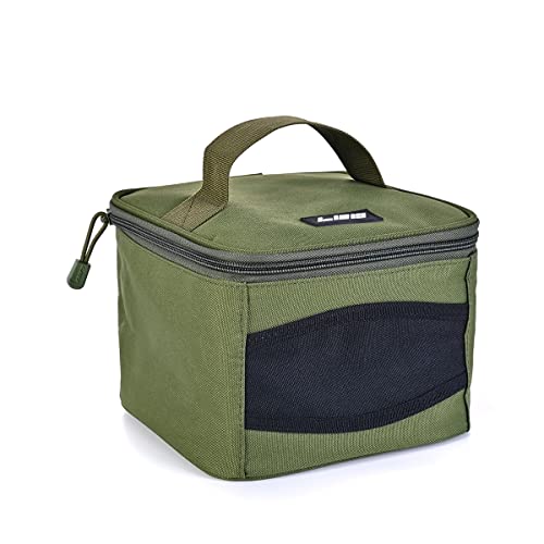 Conskyee Angelrollen-Etui, Aufbewahrungstasche für Angelrollen, Oxford-Stoff, quadratische Abdeckung, Angelzubehör-Tasche, grün, Angeln Conskyee Angelrollen-Etui, Aufbewahrungstasche für Angelrollen, Oxford-Stoff, quadratische Abdeckung, Angelzubehör-Tasche, grün, Angeln von Conskyee