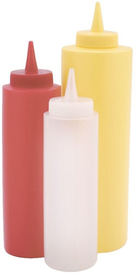 Contacto Trinkflasche, Quetschflasche aus Polyethylen mit Schraubdeckel und Verschlusskappe von Contacto