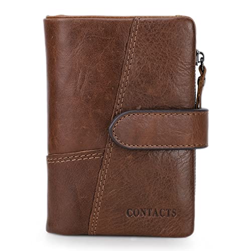 Contacts Herren Geldbörse Echtes Leder-Geschäft Bifold Trifold Mappen-Kartenhalter-Münzen-Tasche Braun Contacts Herren Geldbörse Echtes Leder-Geschäft Bifold Trifold Mappen-Kartenhalter-Münzen-Tasche Braun von Contacts