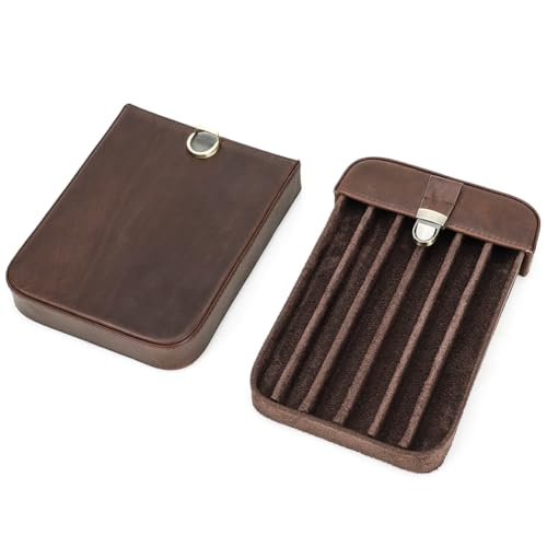 Contacts Stifteetui aus echtem Leder, Vintage-Stifthalter, Stift-Schutzhülle für Reisen, Elegantes Schreibtischzubehör, Bleistift-Organizer-Box, Coffee3-4, Beauty Case Contacts Stifteetui aus echtem Leder, Vintage-Stifthalter, Stift-Schutzhülle für Reisen, Elegantes Schreibtischzubehör, Bleistift-Organizer-Box, Coffee3-4, Beauty Case von Contacts