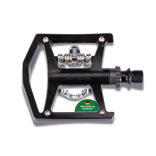 CONTEC Fahrrad-Systempedale Spade, 9/16", Aluminium, kompakt, MTB-Klickpedal mit SPD-System, Flexibel Einstellbar, Robuste Qualität, Schwarz, Paar CONTEC Fahrrad-Systempedale Spade, 9/16", Aluminium, kompakt, MTB-Klickpedal mit SPD-System, Flexibel Einstellbar, Robuste Qualität, Schwarz, Paar von CONTEC