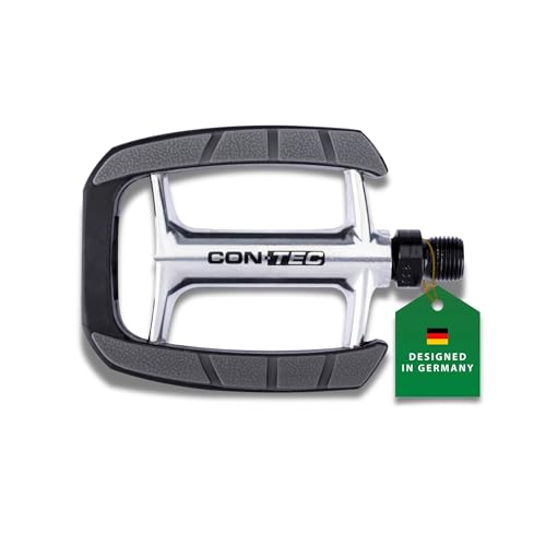 CONTEC Fahrrad-Pedal 1Boot CPI-036, Aluminium Tour- und Trekking-Pedal, geringes Gewicht von 260g, rutschfest, mit Reflektor, CrMo-Achse, schwarz, Paar CONTEC Fahrrad-Pedal 1Boot CPI-036, Aluminium Tour- und Trekking-Pedal, geringes Gewicht von 260g, rutschfest, mit Reflektor, CrMo-Achse, schwarz, Paar von CONTEC
