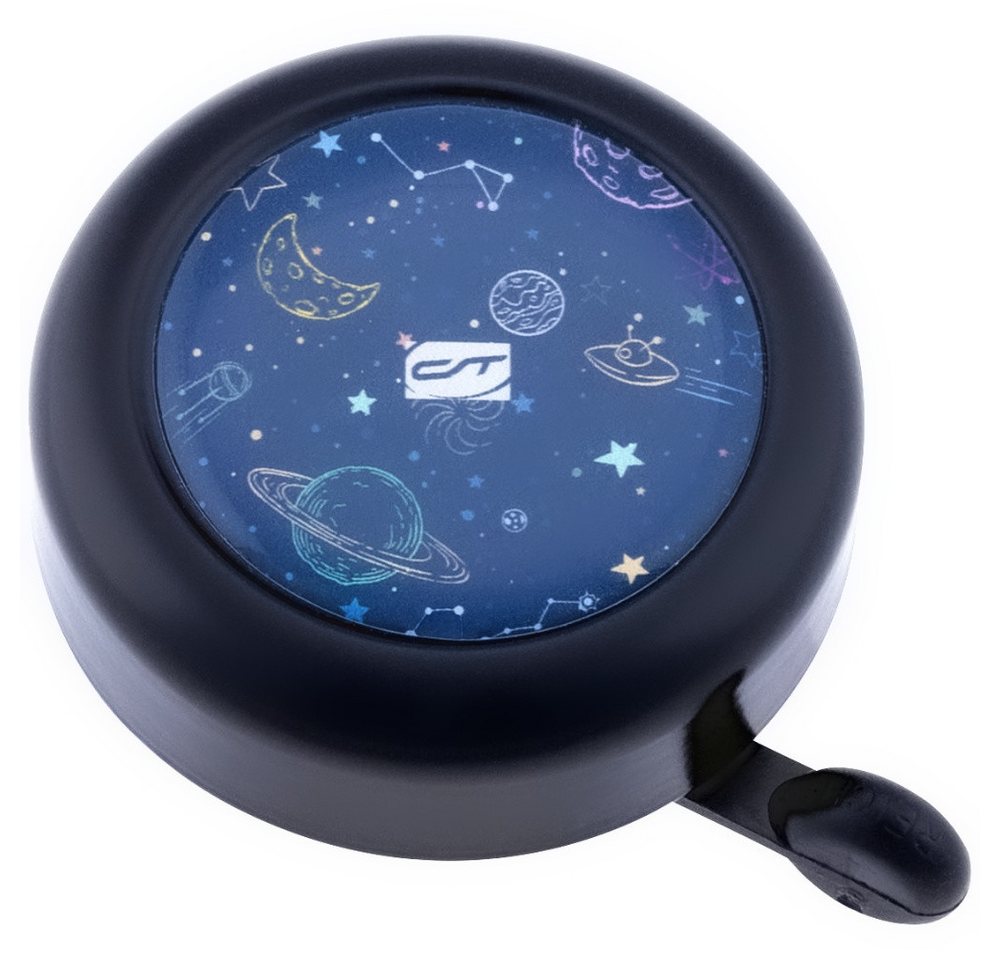 Contec Fahrradklingel CONTEC Kinderglocke Kid-a-Ring" galaxy schwarz blau ca. 0,085 kg von Contec