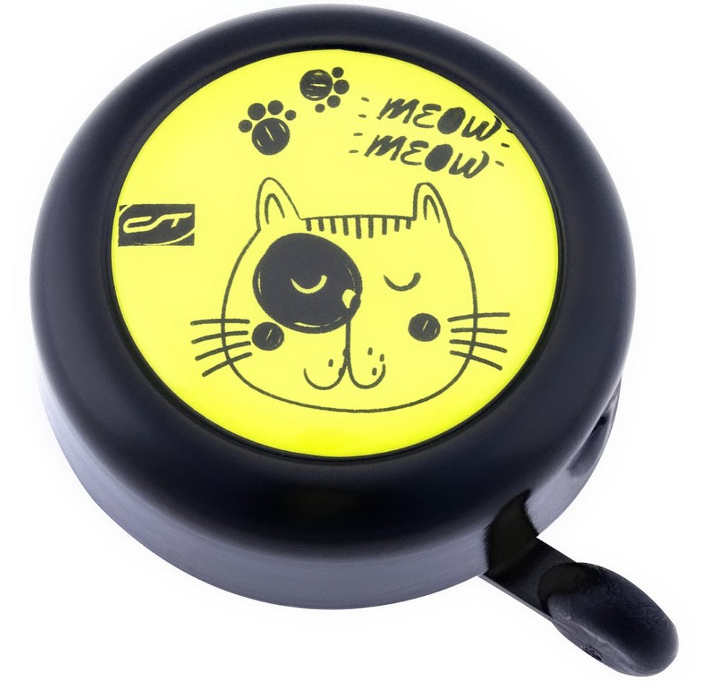 Contec Fahrradklingel CONTEC Kinderglocke Kid-a-Ring" safety cat schwarz gelb ca. 0,085 kg Contec Fahrradklingel CONTEC Kinderglocke Kid-a-Ring" safety cat schwarz gelb ca. 0,085 kg von Contec