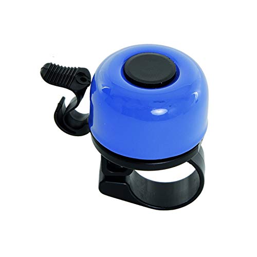 Contec Mini Glocke 33mm Fahrrad Klingel Klassisch Lenker Befestigung 22,2mm Bell Ringer, 32092, Farbe blau von CONTEC
