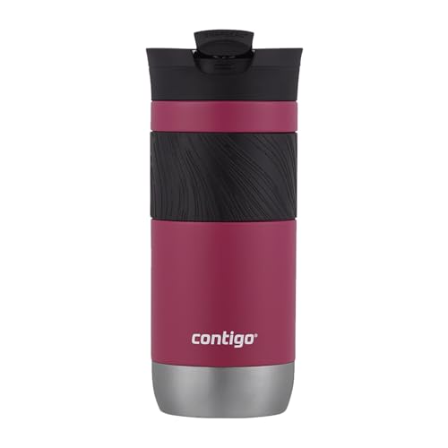 Contigo Byron 2.0 Thermobecher, Edelstahl Isolierbecher mit Snapseal Verschluss, Kaffeebecher to go, 100% auslaufsicher, spülmaschinenfester Deckel, BPA-frei, hält bis zu 6 Stunden warm, 470 ml von Contigo