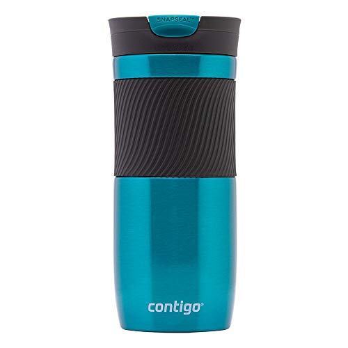 Contigo Thermobecher Byron Snapseal, Edelstahl Isolierbecher, Kaffebecher to go, auslaufsicher, spülmaschinenfester Deckel BPA-frei, 470 ml, 2095662, Biscay Bay Contigo Thermobecher Byron Snapseal, Edelstahl Isolierbecher, Kaffebecher to go, auslaufsicher, spülmaschinenfester Deckel BPA-frei, 470 ml, 2095662, Biscay Bay von Contigo