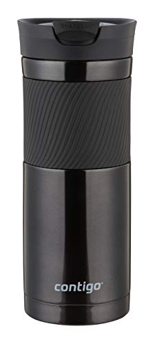 Contigo Thermobecher Byron Snapseal, Edelstahl Isolierbecher, Kaffebecher to go, auslaufsicher, spülmaschinenfester Deckel BPA-frei, 590 ml, 2095634, Schwarz Contigo Thermobecher Byron Snapseal, Edelstahl Isolierbecher, Kaffebecher to go, auslaufsicher, spülmaschinenfester Deckel BPA-frei, 590 ml, 2095634, Schwarz von Contigo