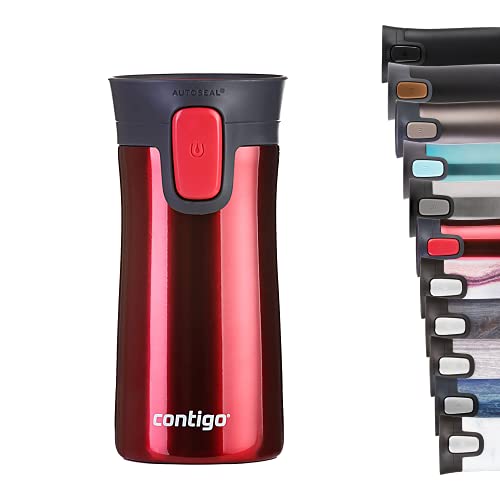 Contigo Pinnacle Autoseal Thermobecher, Edelstahl-Reisebecher, Isolierbecher, auslaufsicher, Kaffeebecher to Go, Travel Mug mit Easy-Clean-Deckel, BPA-frei, 1 Stück (1er Pack) von Contigo