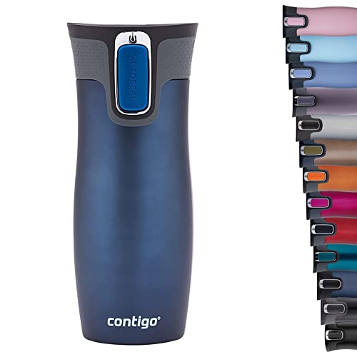 Contigo Thermobecher West Loop Autoseal, Edelstahl Isolierbecher, Reisebecher, Kaffebecher To Go, auslaufsicher, 100% dicht, hält bis zu 5h heiß/12h kalt, 470 ml, BPA frei, Monaco Contigo Thermobecher West Loop Autoseal, Edelstahl Isolierbecher, Reisebecher, Kaffebecher To Go, auslaufsicher, 100% dicht, hält bis zu 5h heiß/12h kalt, 470 ml, BPA frei, Monaco von Contigo