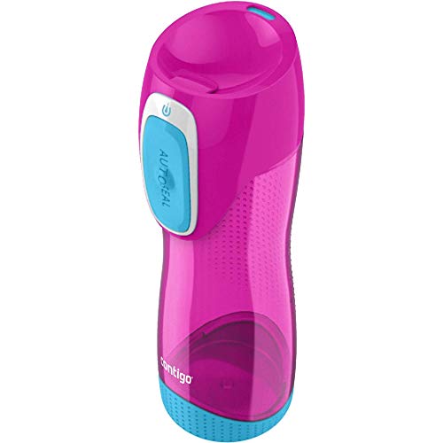 Contigo Trinkflasche Swish Autoseal große BPA-freie Kunststoff Wasserflasche, auslaufsicher, für Sport, Fahrrad, Joggen, Wandern, 500 ml, Pink Contigo Trinkflasche Swish Autoseal große BPA-freie Kunststoff Wasserflasche, auslaufsicher, für Sport, Fahrrad, Joggen, Wandern, 500 ml, Pink von Contigo