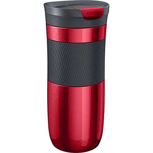 Contigo Unisex – Erwachsene Byron Trinkflasche, rot, 470ml Contigo Unisex – Erwachsene Byron Trinkflasche, rot, 470ml von Contigo