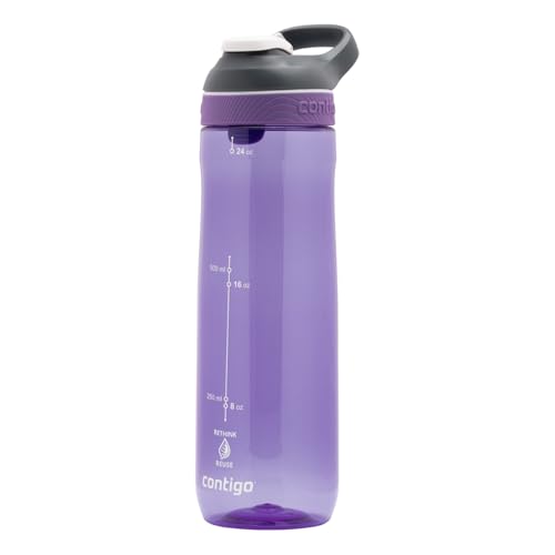 Contigo Cortland Autoseal Trinkflasche mit automatischem Trinkverschluss | 720ml große BPA-freie Kunststoff Wasserflasche | auslaufsicher | Ideal für Schule, Arbeit, Sport, Fahrrad, Wandern von Contigo