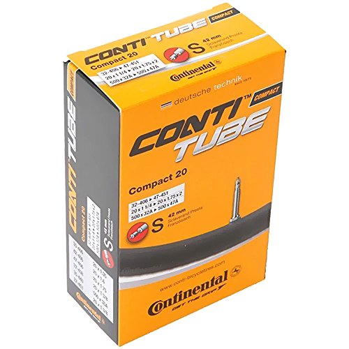 Continental Schlauch Compact Wide 20 Zoll Sclaverand 42mm ca.120g 018123+Flicken von Continental