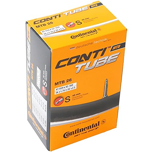 Continental Schlauch MTB 26 Zoll Sclaverandventil 42mm ca.200g 0181631 +Flicken von Continental