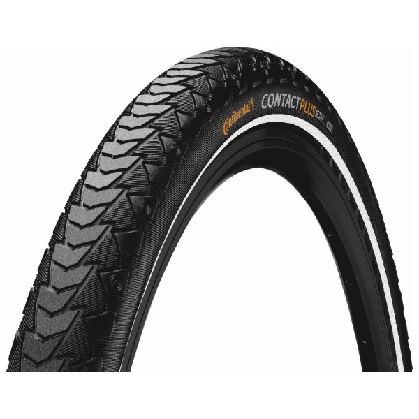 Continental - Contact Plus 28'' (42-635) Reflex Wire - Fahrradreifen Gr 28'' x 1,50'' - 42-635 schwarz von Continental