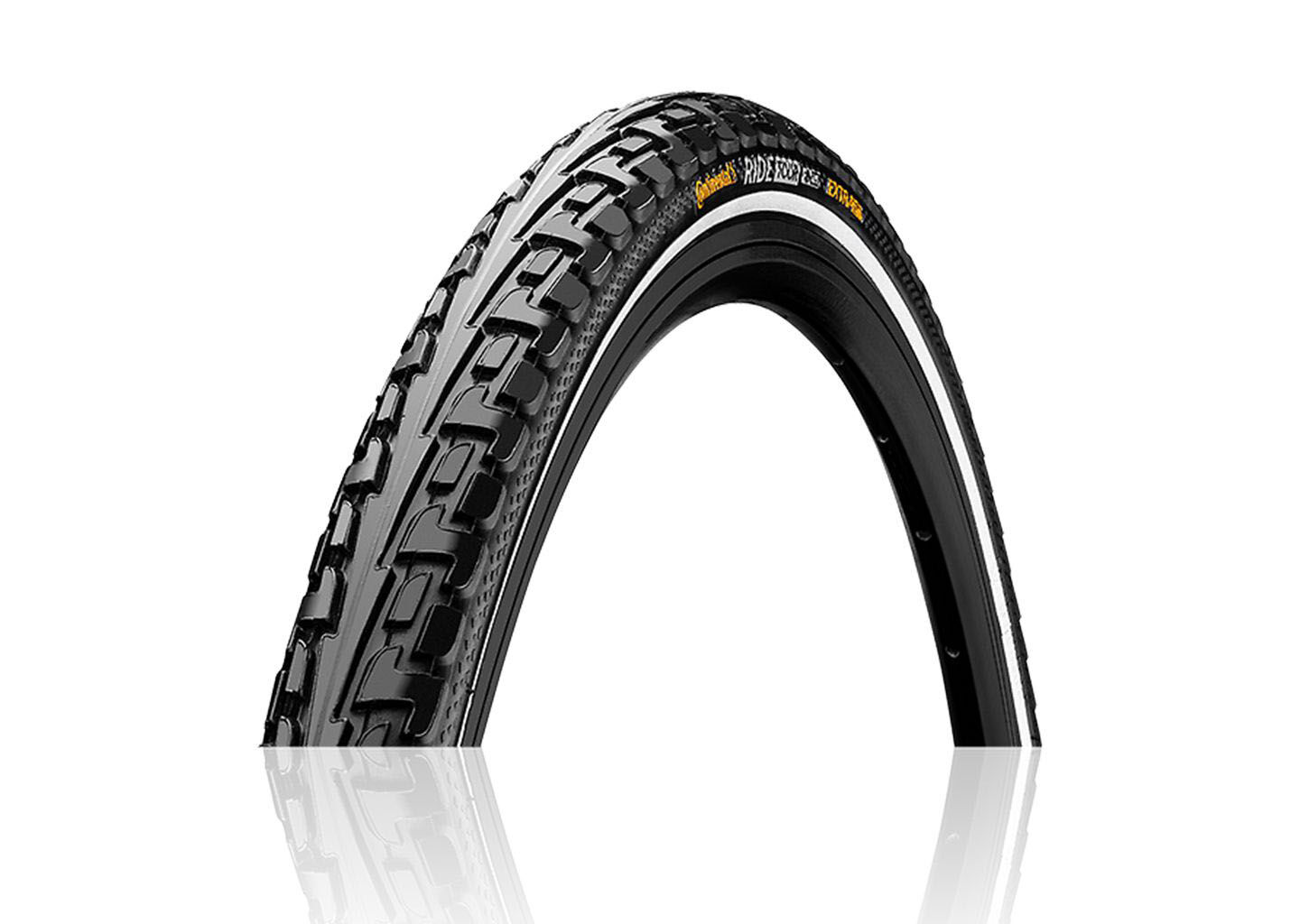 Continental Reifen Ride Tour 12" 16" 20" 24" 26" 28" - Schwarz mit Reflexstreifen / 28“ | 28 x 1.40 | 37-622 / Ohne Schlauch von Continental