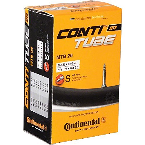 Continental Schlauch Contitube MTB 26 26x1.75/2.50 Zoll 47/62-559 SV, 60 mm, 0181671 von Continental