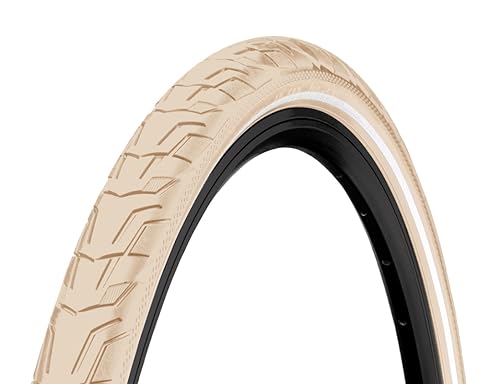 Continental Unisex-Adult Ride City Bicycle Tire, Cream, 28", 700 x 42C (40C), 28 x 1.60 von Continental