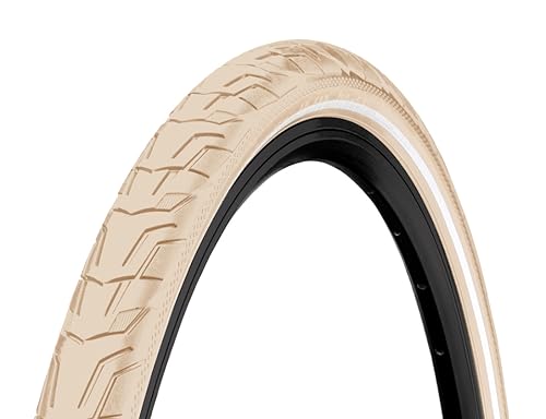 Continental Unisex-Adult Ride City Bicycle Tire, Cream, 28", 700 x 47C (45C), 28 x 1.75 von Continental
